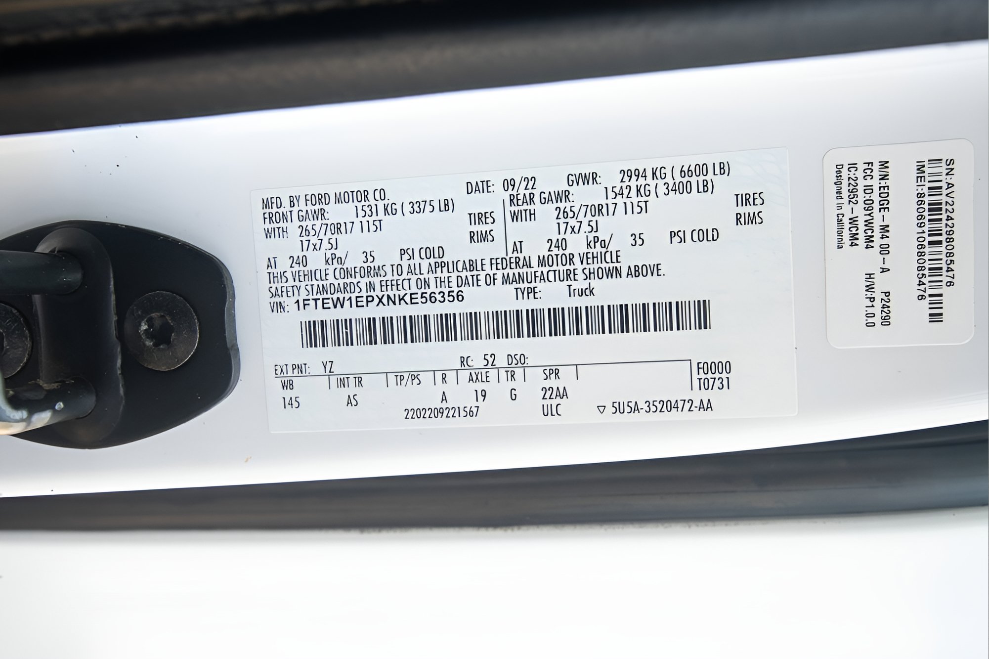 Used 2022 Ford F150 XL w/ Equipment Group 101A High AWD/4WD image 33