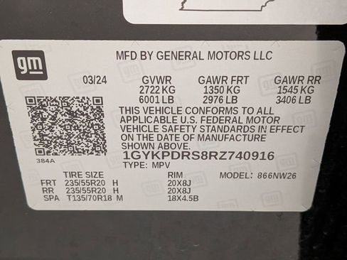 Certified 2024 Cadillac XT6 Premium Luxury w/ LPO, Floor Liner Package image 30