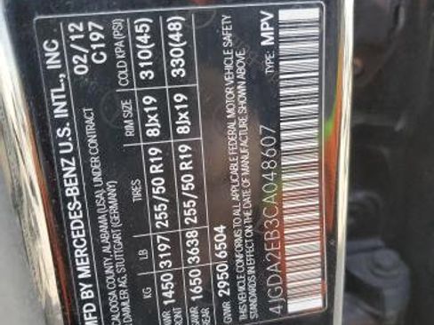 Used 2012 Mercedes-Benz ML 350 BlueTEC 4MATIC image 3