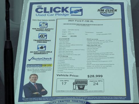 Certified 2021 Ford F150 XL w/ Equipment Group 101A High image 12