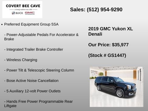 Used 2019 GMC Yukon XL Denali AWD/4WD image 13