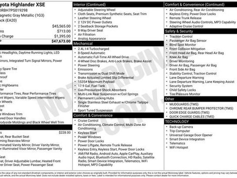 Used 2023 Toyota Highlander XSE AWD/4WD image 33