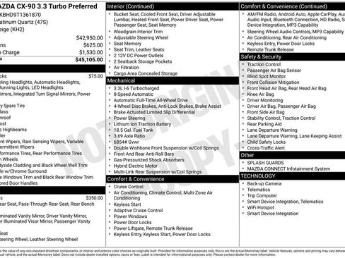 New 2026 MAZDA CX-90 3.3 Turbo w/ Preferred Package image 35