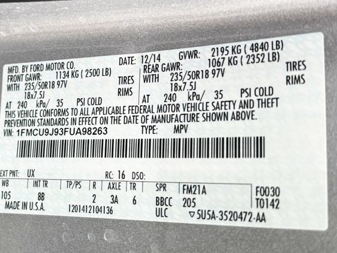 Used 2015 Ford Escape Titanium AWD/4WD image 13