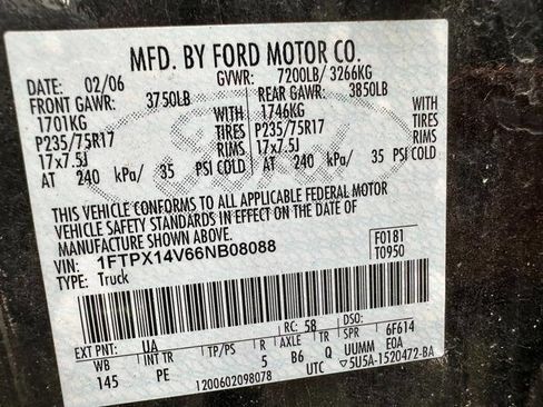Used 2006 Ford F150 FX4 AWD/4WD image 45