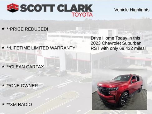 Used 2023 Chevrolet Suburban RST w/ Luxury Package AWD/4WD image 13
