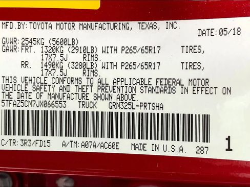 Used 2018 Toyota Tacoma TRD Sport w/ Technology Package RWD image 34