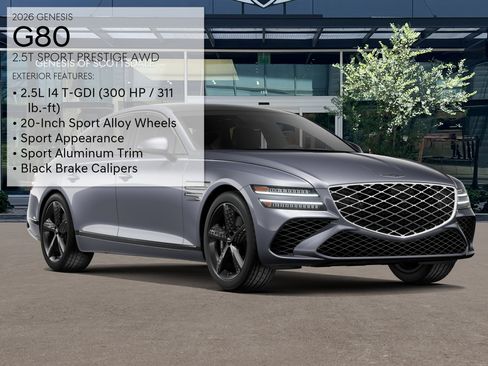 New 2026 Genesis G80 2.5T Sport Prestige AWD/4WD image 3