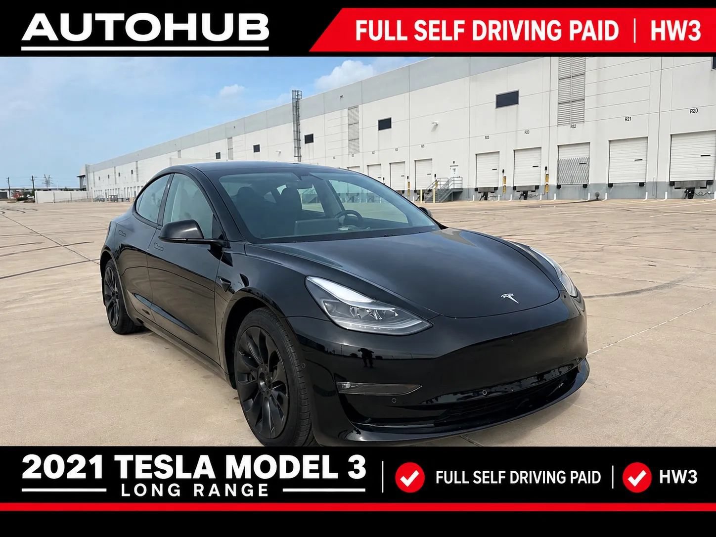 Used 2021 Tesla Model 3 Long Range AWD/4WD image 1