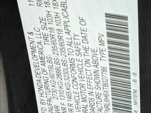 New 2026 Honda Odyssey EX-L image 16