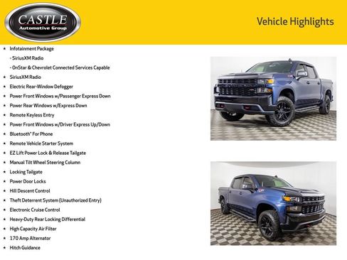 Used 2019 Chevrolet Silverado 1500 Custom Trail Boss w/ Custom Convenience Package AWD/4WD image 12