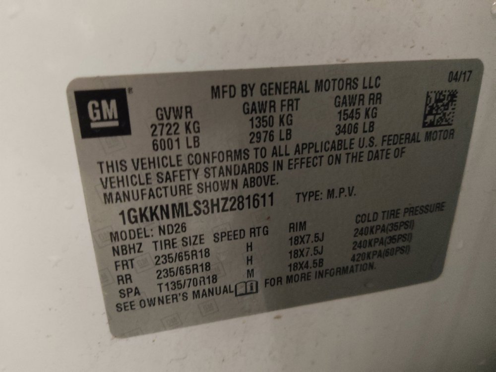 Used 2017 GMC Acadia SLT w/ LPO, Cargo Package FWD image 33