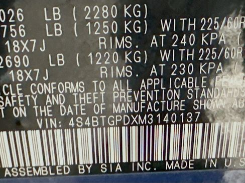 Used 2021 Subaru Outback Touring XT image 12