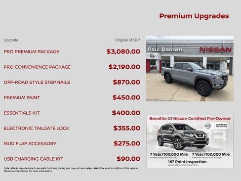 Certified 2025 Nissan Frontier PRO-4X w/ Pro Premium Package AWD/4WD image 9