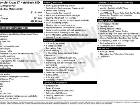 Used 2017 Chevrolet Cruze LT image 26