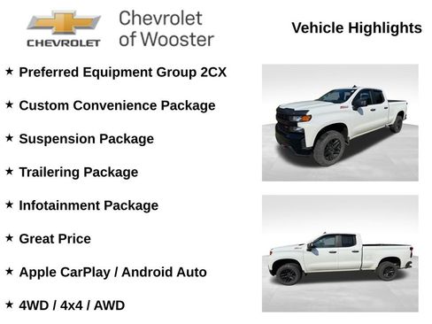 Used 2019 Chevrolet Silverado 1500 Custom Trail Boss w/ Custom Convenience Package AWD/4WD image 2