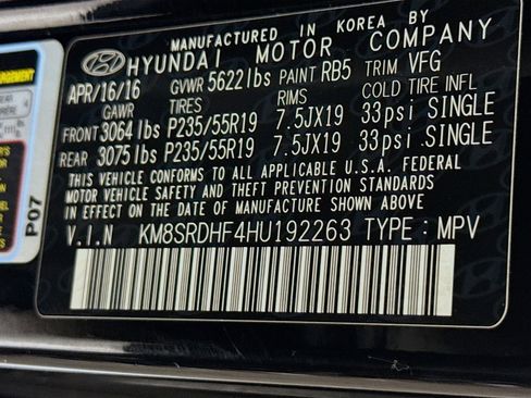 Used 2017 Hyundai Santa Fe Limited w/ Cargo Package image 40