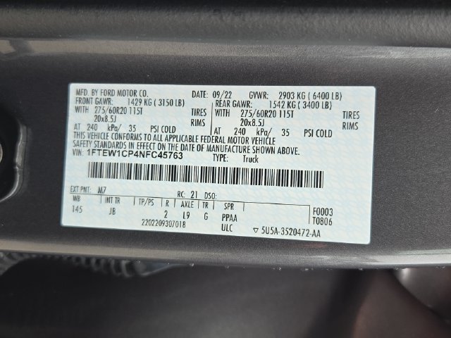 Certified 2022 Ford F150 XL w/ STX Appearance Package RWD image 34