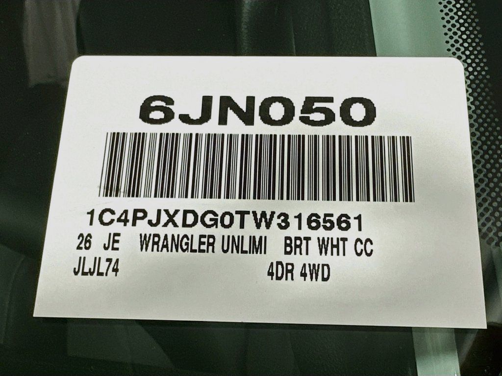 New 2026 Jeep Wrangler Unlimited Sport AWD/4WD image 16
