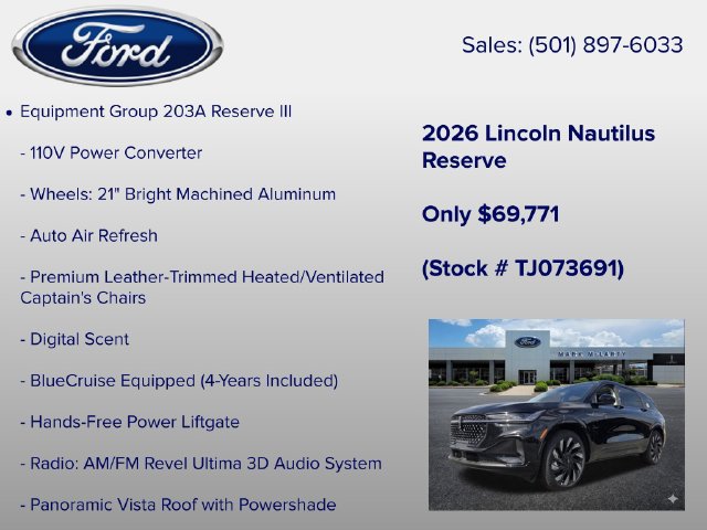 New 2026 Lincoln Nautilus Reserve AWD/4WD image 6
