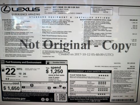 Used 2017 Lexus RX 350 AWD image 21