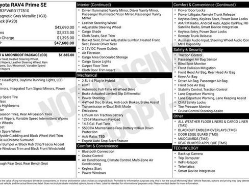 Used 2024 Toyota RAV4 SE w/ Weather & Moonroof Package AWD/4WD image 33