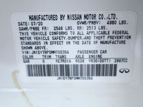 Used 2021 INFINITI Q50 Luxe w/ Seat & Sound Package RWD image 47