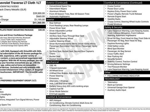 Used 2021 Chevrolet Traverse LT AWD/4WD image 3