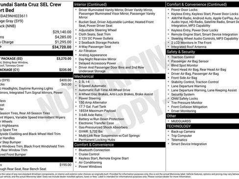 Used 2022 Hyundai Santa Cruz SEL w/ Activity Package AWD/4WD image 32