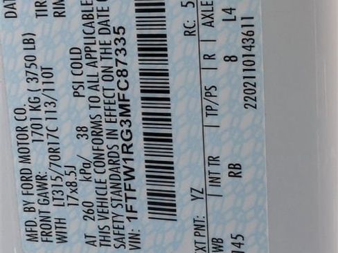 Used 2021 Ford F150 Raptor w/ Equipment Group 801A High image 30