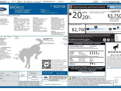 Used 2024 Ford Bronco Outer Banks AWD/4WD image 2