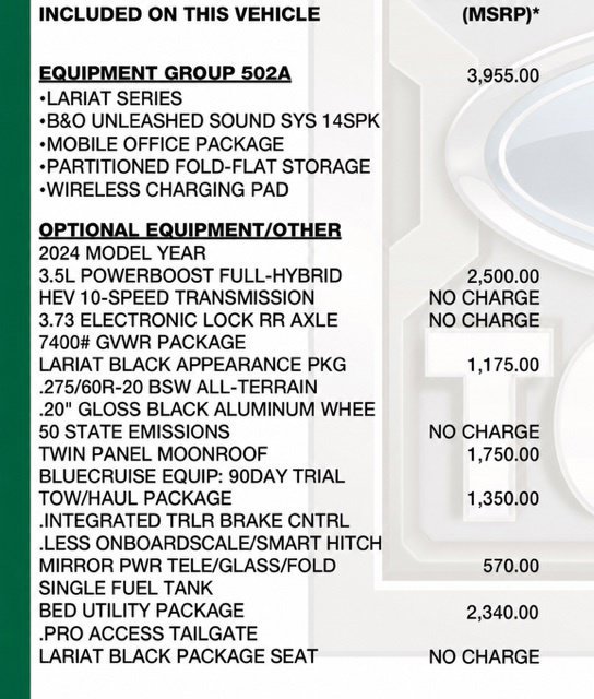 Used 2024 Ford F150 Lariat w/ Equipment Group 502A High AWD/4WD image 23