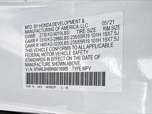 Used 2022 Honda Odyssey Touring image 36