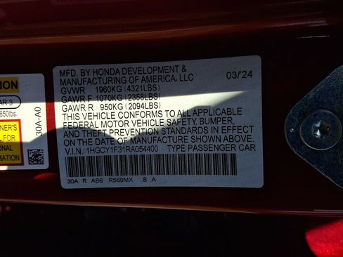 Used 2024 Honda Accord EX image 28