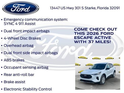 New 2026 Ford Escape Active w/ Tech Pack #1 image 25
