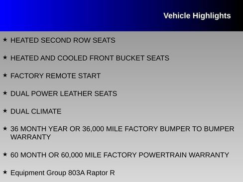 Used 2025 Ford F150 Raptor w/ Equipment Group 803A Raptor R AWD/4WD image 16