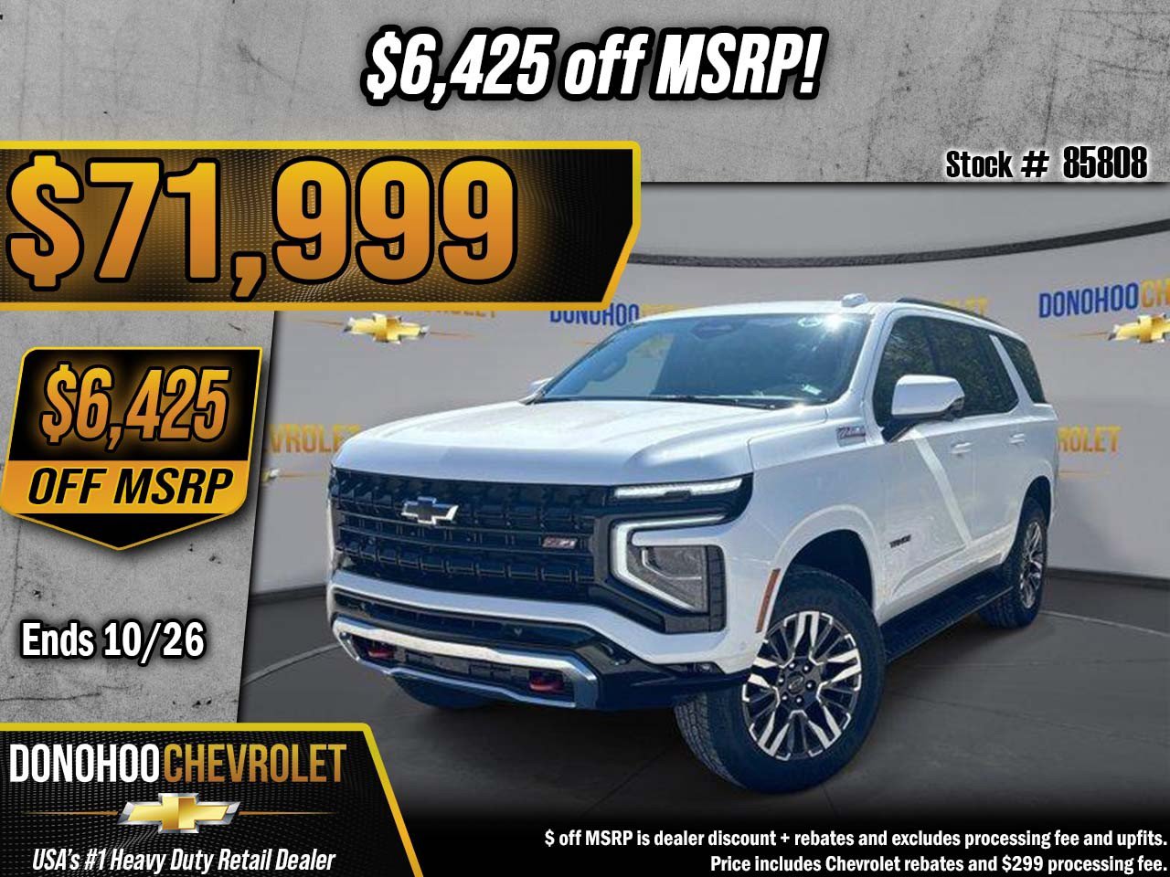 New 2027 Chevrolet Tahoe Z71 w/ Comfort Package AWD/4WD image 1