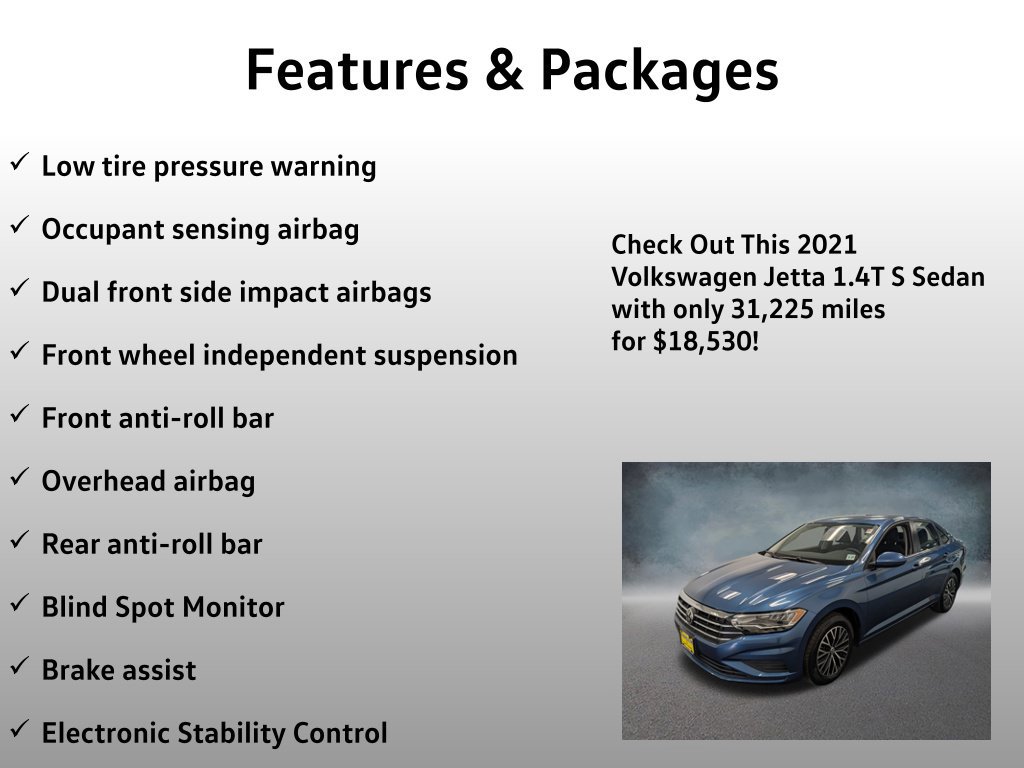 Used 2021 Volkswagen Jetta S w/ Driver Assistance Package FWD image 13