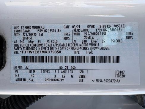 Used 2021 Ford F150 Lariat AWD/4WD image 30