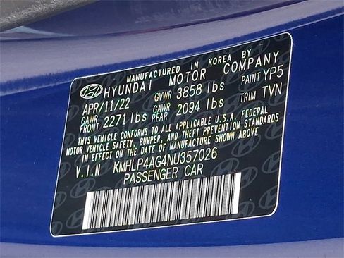 Certified 2022 Hyundai Elantra Limited image 26