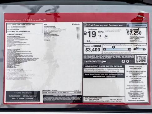 New 2024 Jaguar F-TYPE R-Dynamic image 31