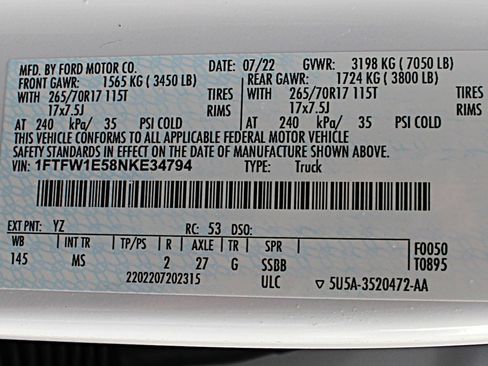 Used 2022 Ford F150 XLT w/ Equipment Group 301A Mid image 37