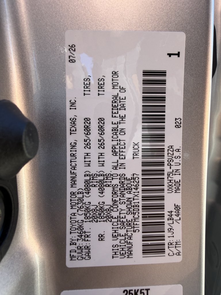 Used 2026 Toyota Tundra 1794 Edition AWD/4WD image 32