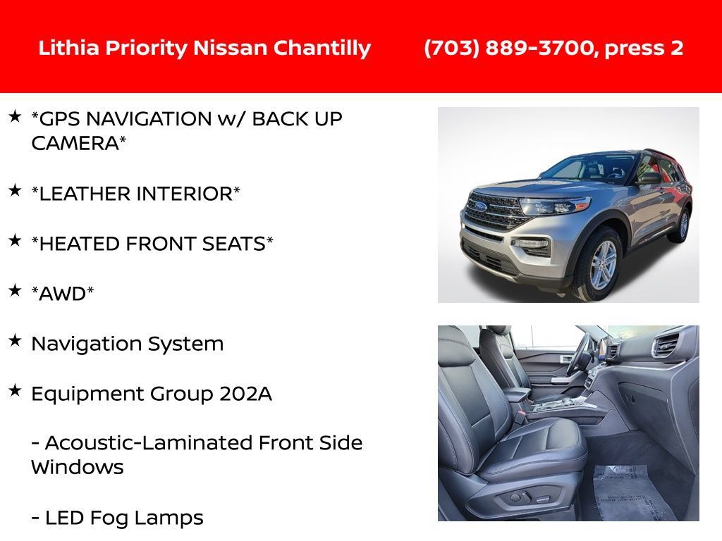 Used 2021 Ford Explorer XLT w/ Equipment Group 202A AWD/4WD image 6