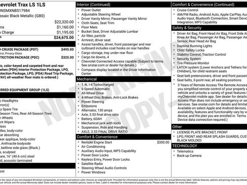 Used 2022 Chevrolet Trax LS w/ Tint and Cruise Package image 36