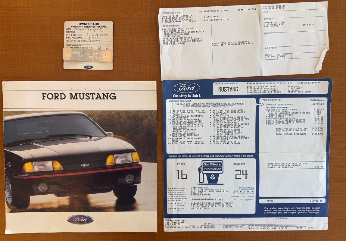 Used 1988 Ford Mustang GT RWD image 44