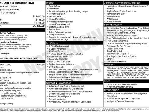 Used 2025 GMC Acadia Elevation image 14