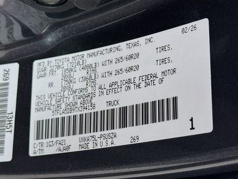 New 2026 Toyota Tundra SR5 AWD/4WD image 30