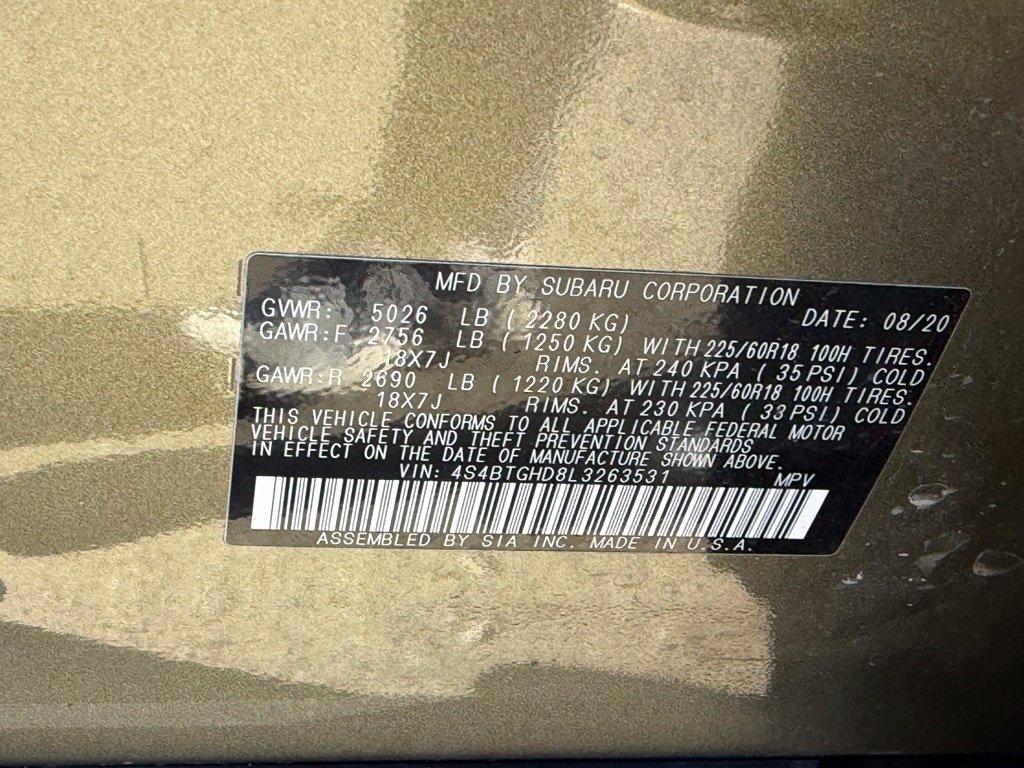 Used 2020 Subaru Outback Onyx Edition XT w/ Popular Package #2 AWD/4WD image 10