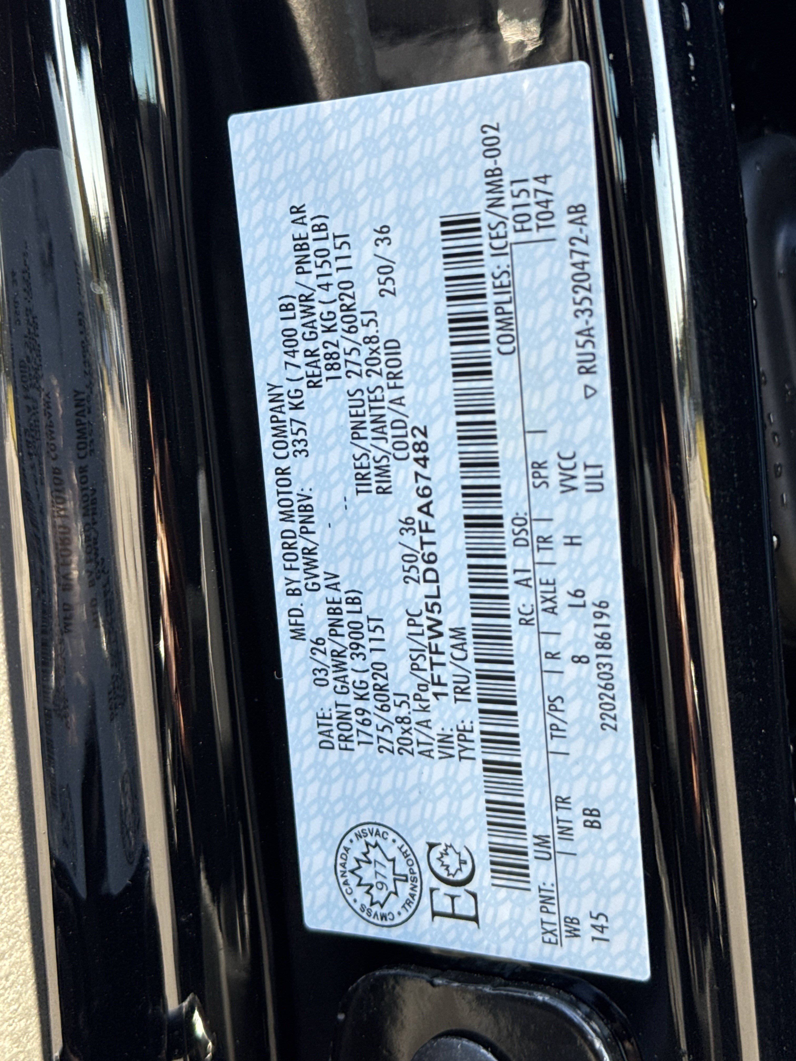Used 2026 Ford F150 Lariat w/ Equipment Group 502A High AWD/4WD image 35